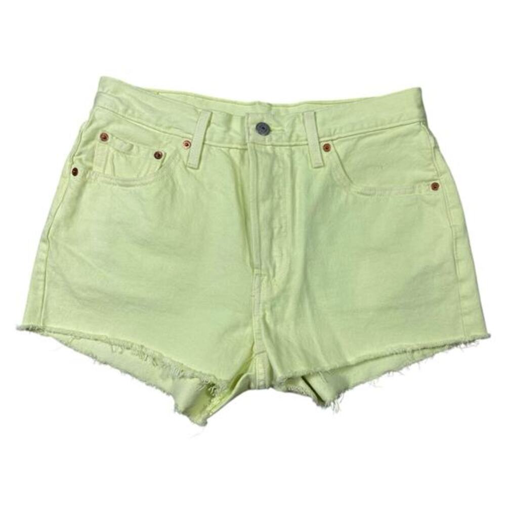 Levi's Light Yellow Jean Shorts